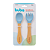 Kit talheres infantil em silicone e bambu buba azul - Imagem 3