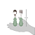 Kit talheres em inox com cabo em silicone infantil verde buba - Imagem 3