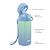 Garrafa térmica infantil buba 400ml azul e verde - Imagem 3