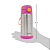 Garrafa térmica infantil em inox buba 400ml rosa - Imagem 4