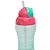 Garrafinha fresh com canudo em silicone rosa/ verde buba - Imagem 2