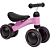 Bicicleta de equilibrio 4 rodas rosa buba - Imagem 1