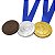 Medalha de Chocolate Personalizada Relevo + Fita - Imagem 1
