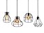 Kit 4 Pendente Dif. Lustre Luminária Retrô Balcão Aramado - Imagem 1