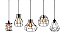 Kit 5 Pendente Dif. Lustre Luminária Retrô Balcão Aramado - Imagem 1