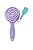 Escova de Cabelo Pirulito para Violeta + Chaveiro - Imagem 1