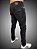 Calça Slim Fit Triple Stitching Jeans Destroyer Black Stone. - Imagem 1