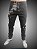 Calça Slim Fit Triple Stitching Jeans Destroyer Black Stone Tie Dye Rasgada. - Imagem 6