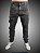 Calça Jeans masculina Slim Fit SURF-X Destroyer Black Marmorizada Triple Stitching. - Imagem 5