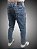 Calça Jeans masculina Slim Fit SURF-X Destroyer Blue Marmorizada Triple Stitching. - Imagem 1