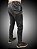 Calça Masculina  Alfaiataria Slim Fit Jeans Preto Marmorizado SURF-X. - Imagem 2