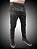 Calça Masculina  Alfaiataria Slim Fit Jeans Preto Marmorizado SURF-X. - Imagem 3