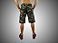 Bermuda Masculina Skinny Camuflada Verde Claro Sarja SURF-X . - Imagem 3