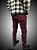 Calça Masculina Skinny Tradicional Vinho Sarja SURF-X. - Imagem 7