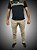 Calça Masculina Skinny Alfaiataria  Camuflada Areia Sarja SURF-X. - Imagem 3