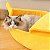 Cama e Toquinha Pets Banana Amarela para Cães e Gatos - Imagem 10