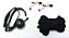 Kit 10 Pcs Bondage Bdsm Preto para Submissão Fetiche com Chicote e pluma - Imagem 4