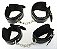 Kit 10 Pcs Bondage Bdsm Preto para Submissão Fetiche com Chicote e pluma - Imagem 2