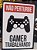 PLACA GAMER DECORATIVA AVISO - Imagem 6