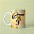 Caneca em cerâmica 325 ml - Artes Letras Girassol - A ate J - Imagem 6