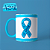 Caneca em cerâmica 325 ml - Artes Novembro Azul - Imagem 2