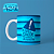 Caneca em cerâmica 325 ml - Artes Novembro Azul - Imagem 8