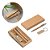 Kit caneta e chaveiro em metal com acabamento em cortiça - Personalizados - Imagem 1