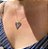 Colar Coração Animal Print Zebra Folheado em Ouro 18k - Imagem 2