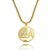 Colar Pingente Pai Nosso Folheado em Ouro - Imagem 1