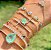 Bracelete Esmeralda Colombiana Folheado em Ouro 18k - Imagem 3