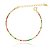 Pulseira Riviera Colorida Folheada em Ouro - Imagem 1