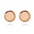 Brinco Redondo Pedra Rose - Imagem 1