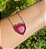 Colar Coração Fusion Pink G em Ródio Negro - Imagem 1