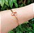 Bracelete Dois Corações em Ouro Rose - Imagem 1