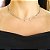 Colar Choker Gotas Brancas em Ródio Branco - Imagem 1