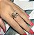 Anel Borboleta Cravejada Folheado em Ouro Rose - Imagem 3