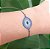 Pulseira Olho Grego Pink e Azul em Ródio Negro - Imagem 1