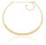 Colar Choker Liso Folheado em Ouro 18k - Imagem 2