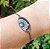 Pulseira Olho Cravejado Folheada em Ródio Negro - Imagem 1