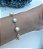 Pulseira de Pérolas Barroca Folheada em Ródio Branco - Imagem 1