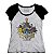 Camiseta Feminina Raglan Pikachu e Groot - Loja Nerd e Geek - Imagem 1