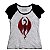 Camiseta Feminina Raglan Mescla Red Dragon - Loja Nerd e Geek - Imagem 1