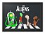 Quadro Decorativo A4 (33X24) Aliens - Loja Nerd e Geek - Presentes Criativos - Imagem 1