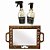 Kit Espelho Barbeiro Saboneteira Borrifador Jack Daniels Barber Shop Personalizado - Imagem 1