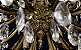 Lustre Maria Tereza de Bronze E Cristal 12 Braços - Imagem 2
