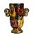 Vaso Em Cerâmica Pintado a Mão Detalhes a Ouro - Imagem 1