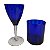 Jogo De 12 Taças De Cristal Azul Cobalto Hering - Imagem 1