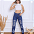 Calça  mom  jeans com destroyed - Imagem 1