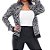 Jaqueta bomber  animal print estampa de zebra - Imagem 2