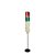 COLUNA LUMINOSA LED 2 ELEMENTO PISCANTE VERMELHO/VERDE 24VCC TUBO E BASE FIXAÇÃO COM BUZZER IP45 NPN - 5052WJ PSMR - Imagem 1